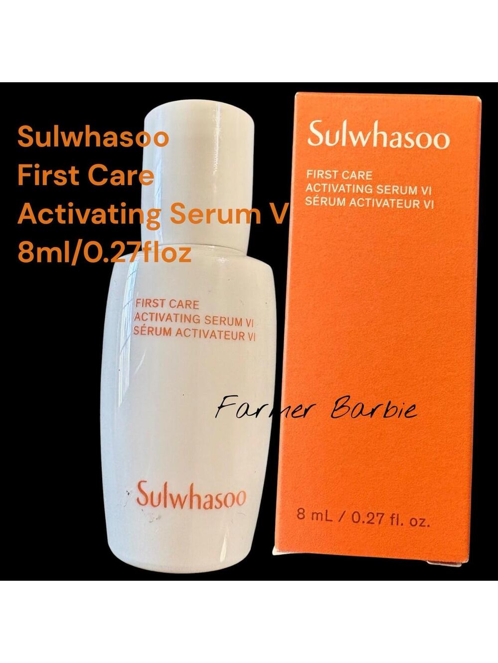 Sulwhasoo First Care Activating Serum VI, 8ml/0.27oz, NIB, Newest Version